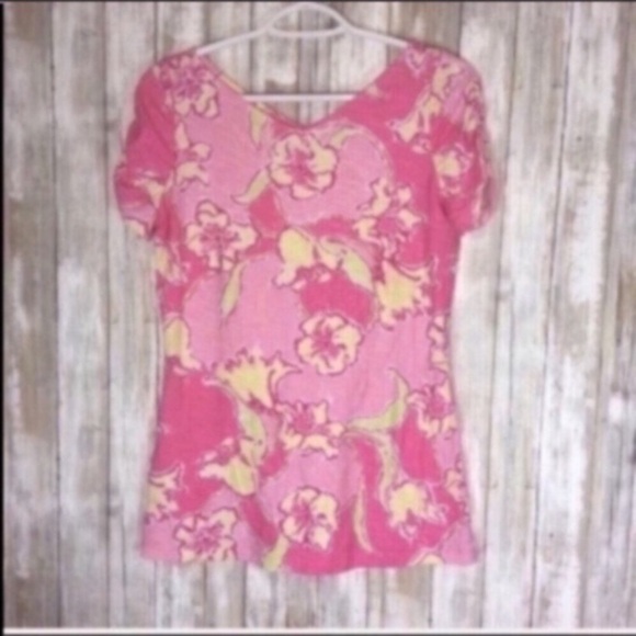 Lilly Pulitzer Tops - Lilly Pulitzer Yellow Tulip Blouse